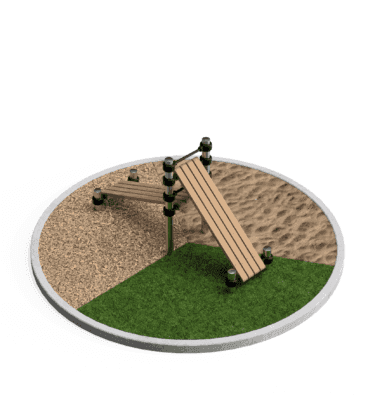 Double inclined abs bench