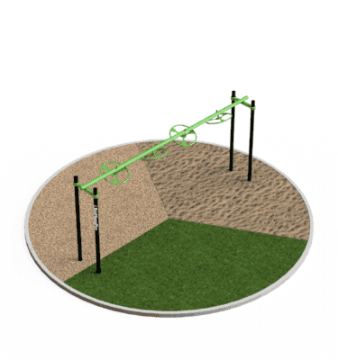 Flying wheel station