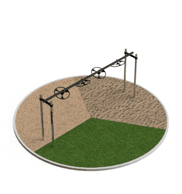Flying wheel station