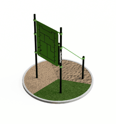 Peg maze station