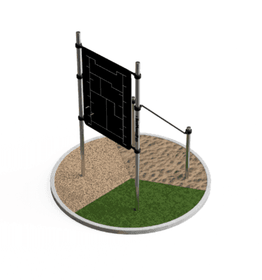 Peg maze station