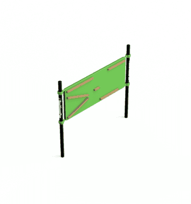 Vertical climbing wall